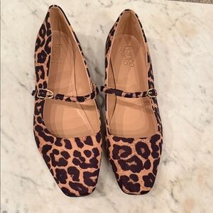 Franco Sarto Animal Print Mary Jane Flats
